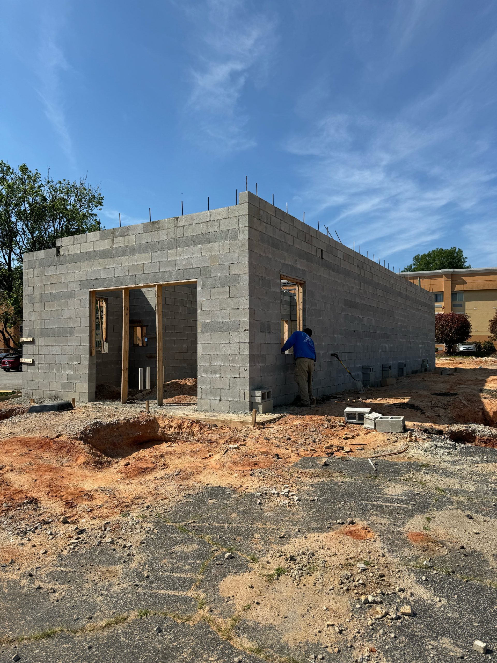 Image of a newly constructed building. Image is used as a link to fill out an online quote request. If you are interested in having a new building constructed click on the link and fill out the form.